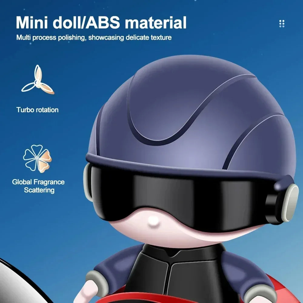 Universal Car Air Freshener Diffuser - Rotating Propeller Design