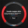 Subaru Steering Wheel Cover | Suede Leather 3D Logo