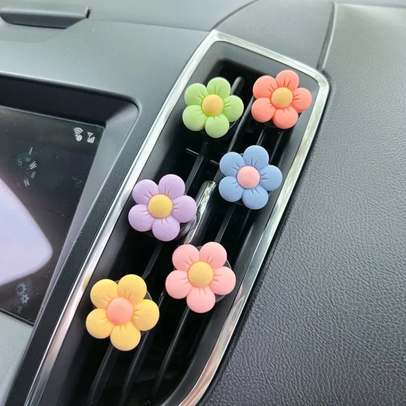 Cute Flower Car Air Vent Perfume Clip Aromatherapy Diffuser