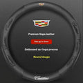Cadillac Leather & Carbon Fiber Steering Wheel Cover