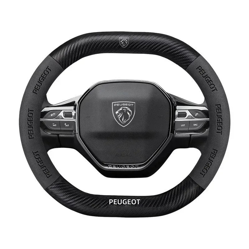 Peugeot 3008 5008 208 2008 Suede Steering Wheel Cover