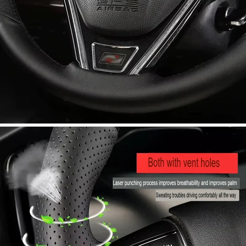 Land Rover Genuine Leather DIY Hand Sewing Steering Wheel Cover