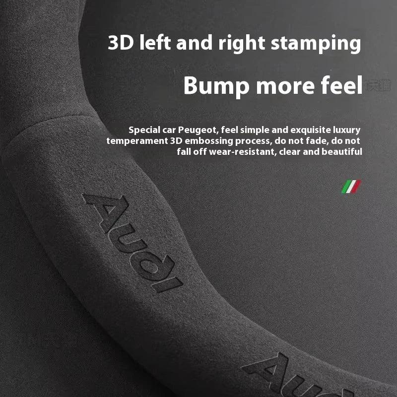 Audi Suede Anti-Slip Steering Wheel Cover