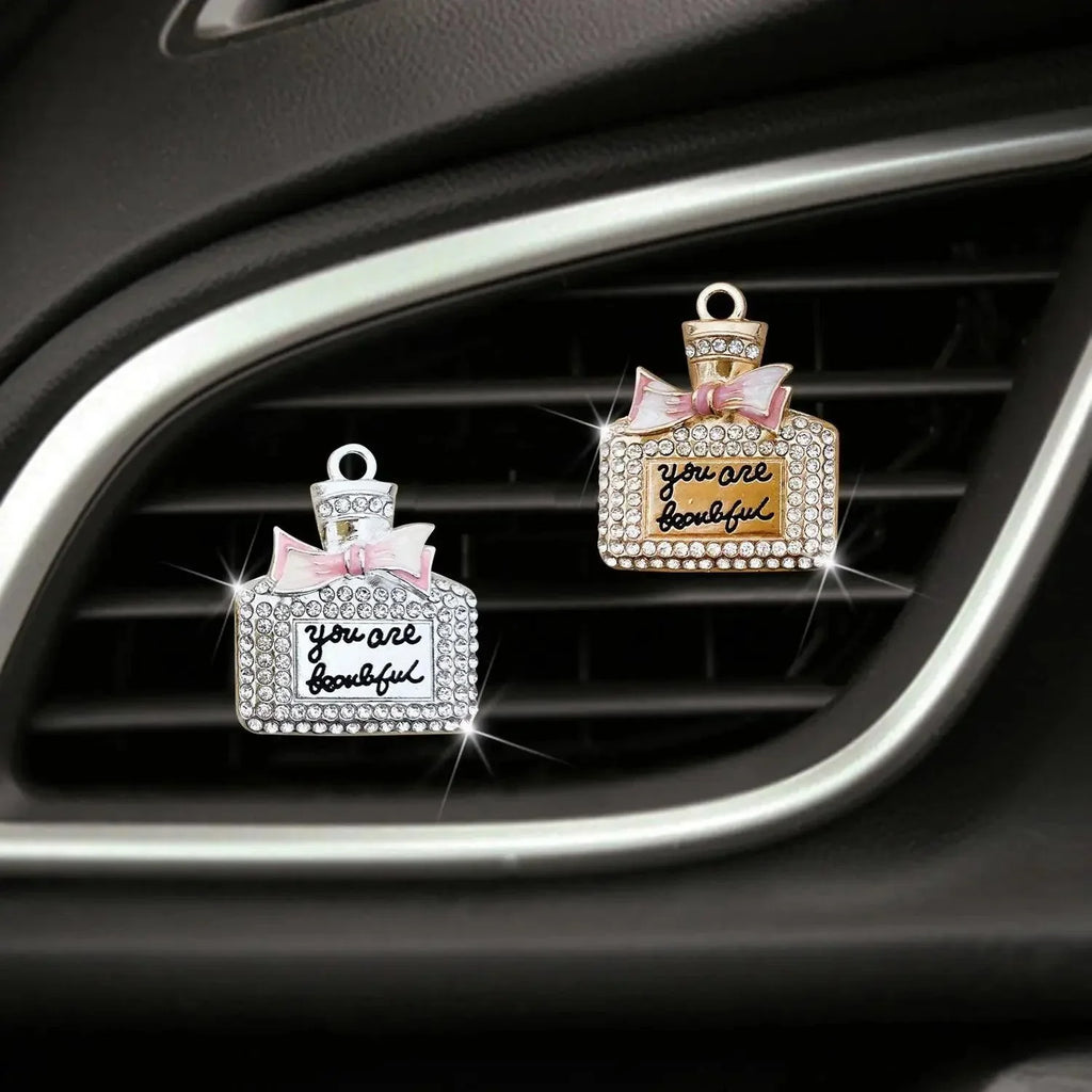 Diamond Bowknot Car Air Vent Perfume Clip Diffuser Auto Interior