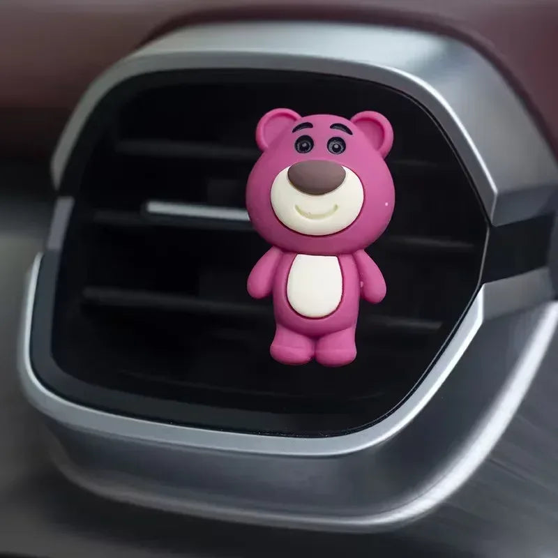 Disney Mickey Mouse & Duck & Winnie the Pooh Kawaii Style Car Air Freshener Clip
