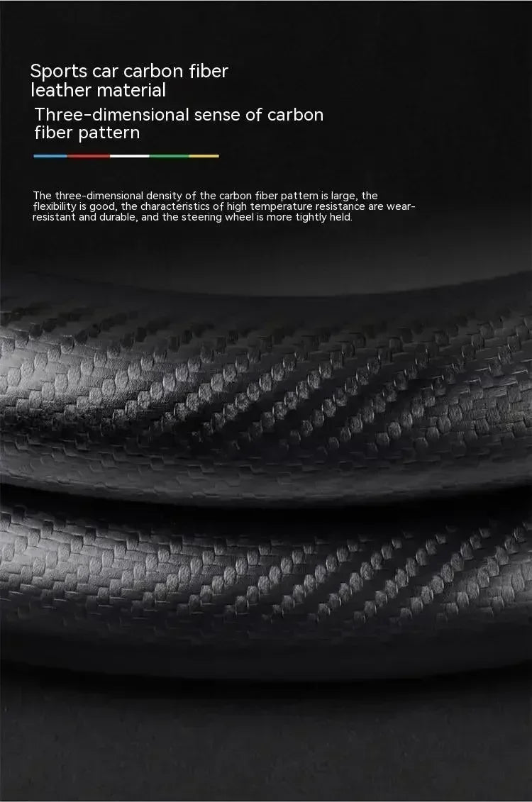 Isuzu Suede Carbon Fiber Steering Wheel Cover