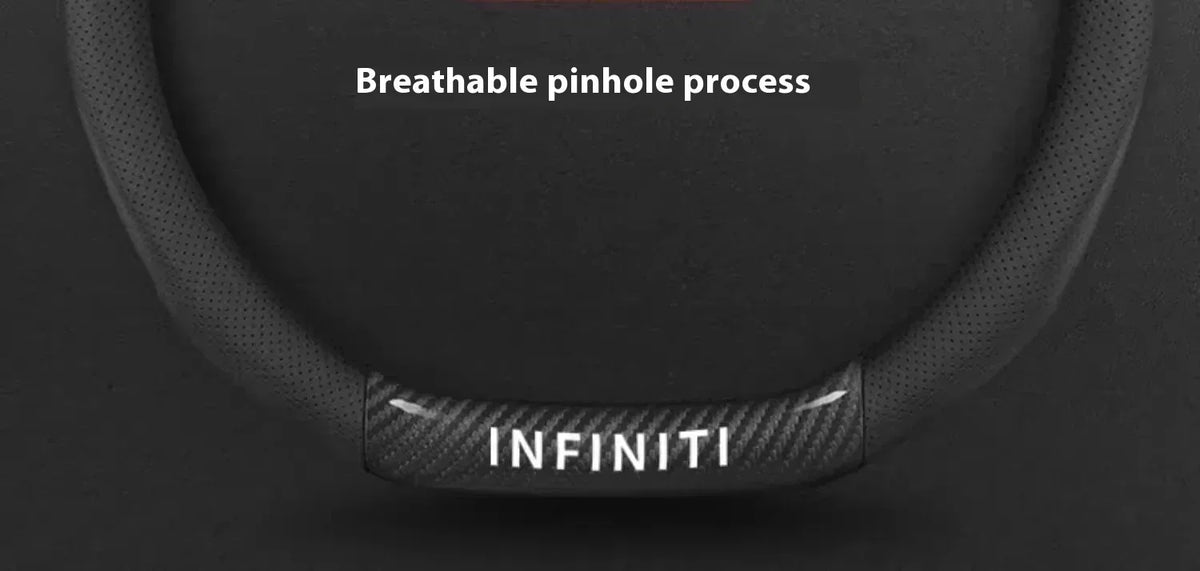 Infiniti Carbon Fiber Leather Steering Wheel Cover