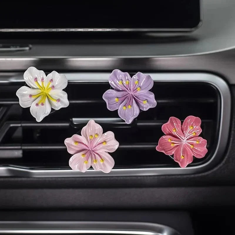 2PCS Flower Car Air Vent Perfume Clips - AC Outlet Decorative