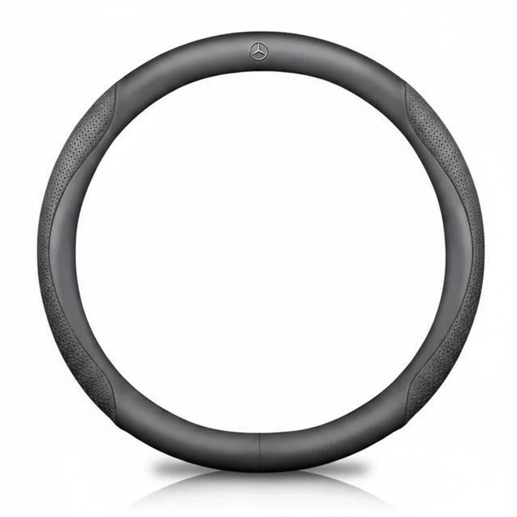 Mercedes Carbon Fiber Leather Steering Wheel Cover