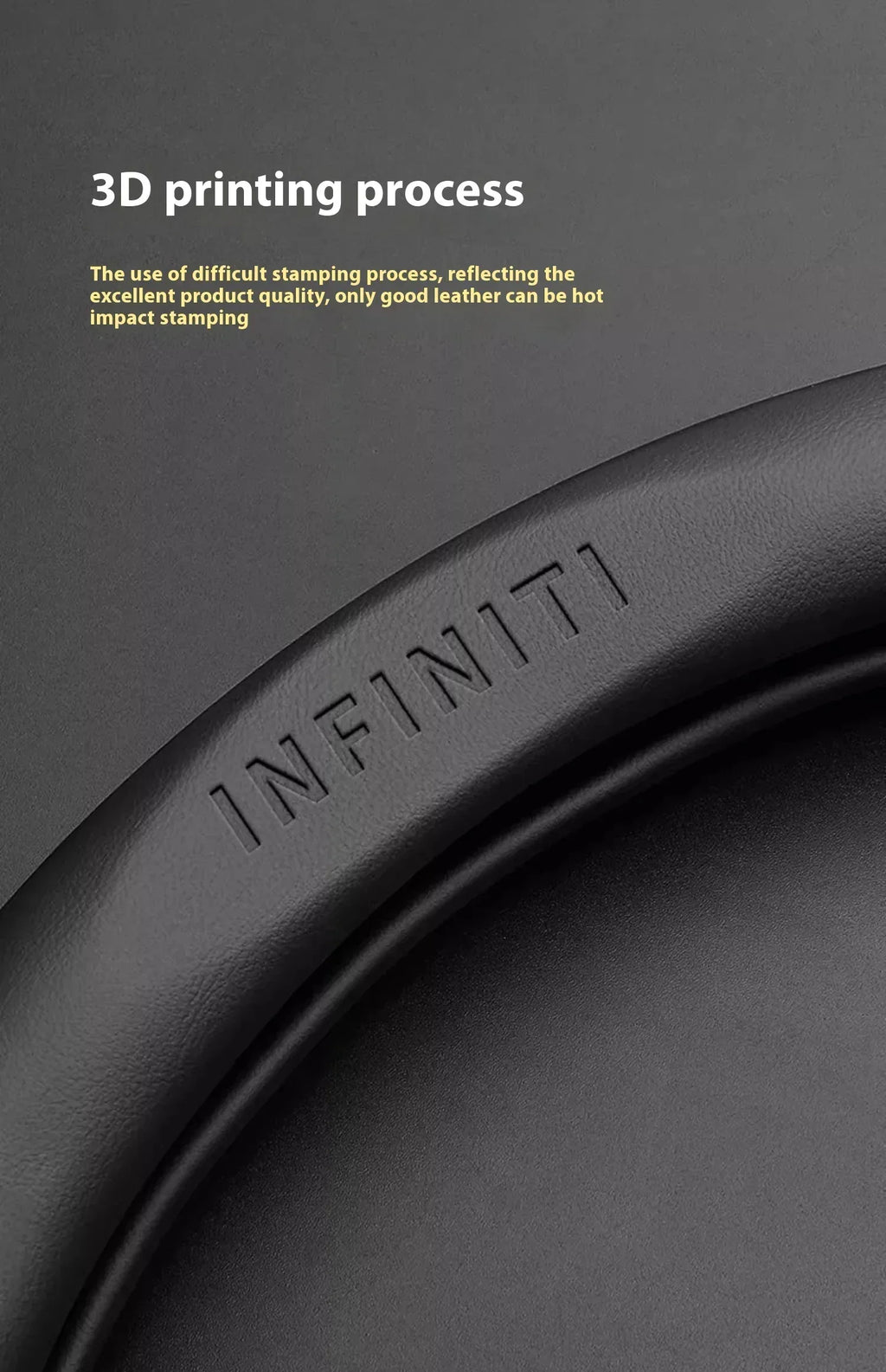 Infiniti Carbon Fiber Leather Steering Wheel Cover