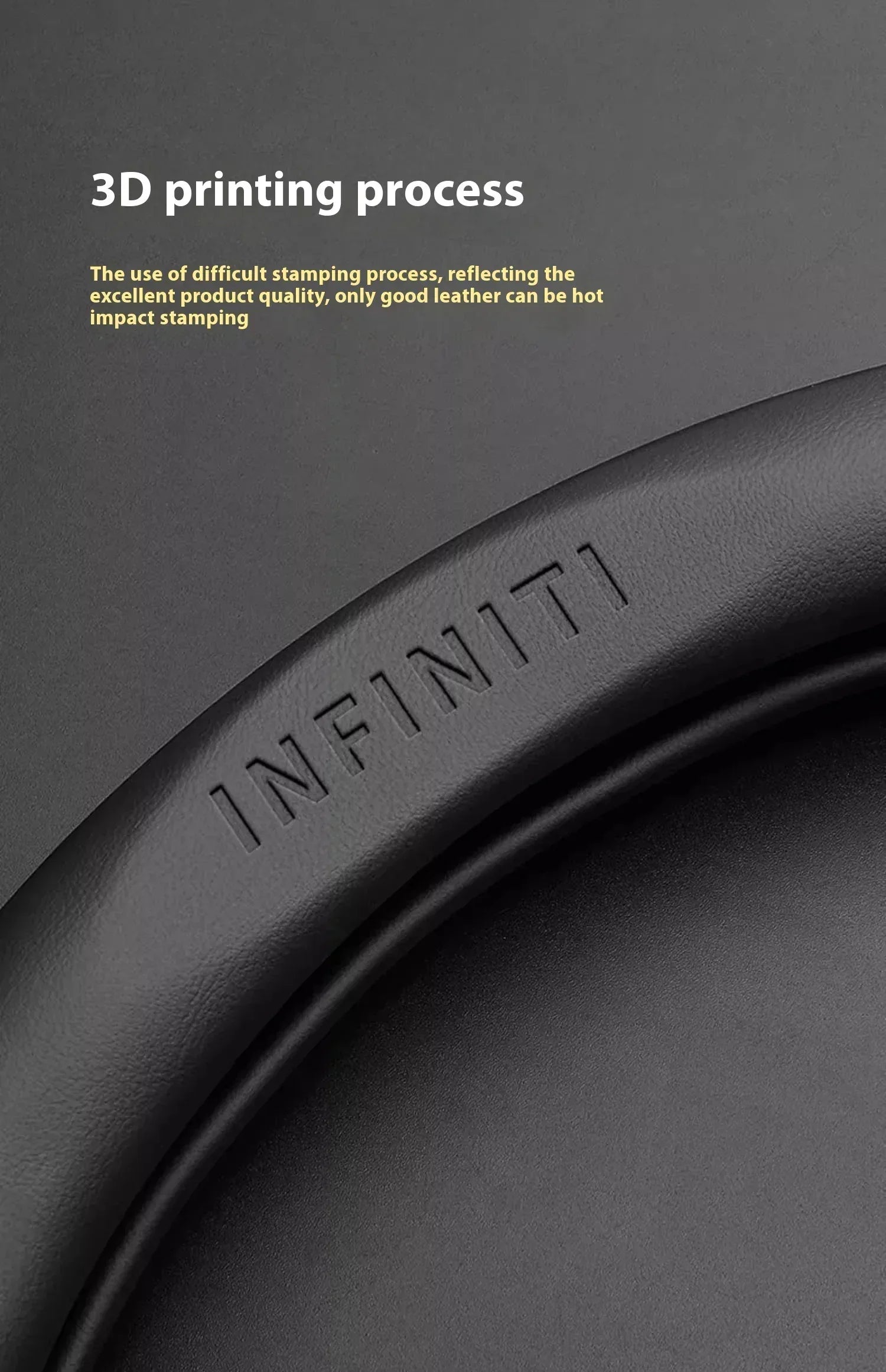 Infiniti Carbon Fiber Leather Steering Wheel Cover