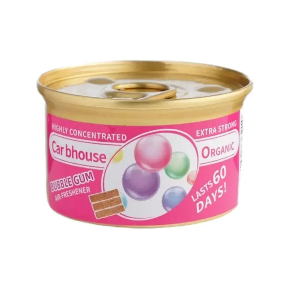 Bubble Gum Scent Car Air Freshener Organic Can Odor Eliminator