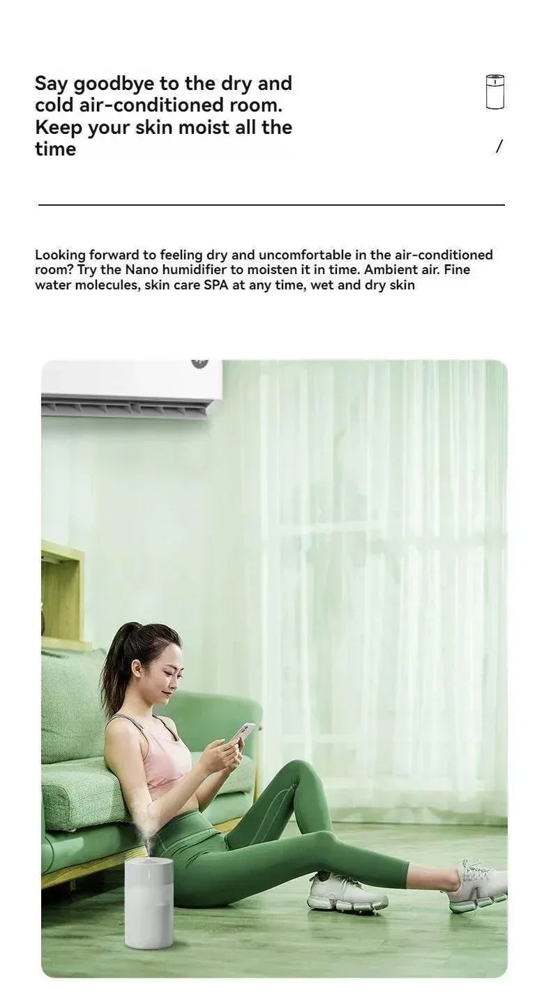 Portable USB Humidifier Diffuser with LED Light for Car & Home 260ML