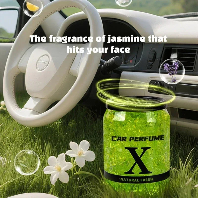 AutoFresh 220g Solid Car Perfume Air Freshener - Long-Lasting Gel