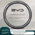 BYD Carbon Fiber Leather Steering Wheel Cover