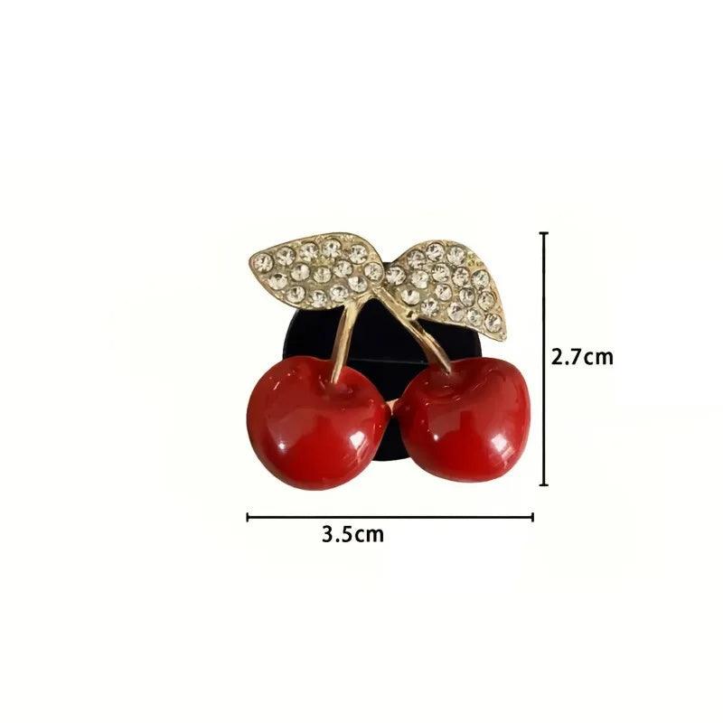 Red Cherry Car Air Vent Perfume Clip Aroma Diffuser Auto Accessory