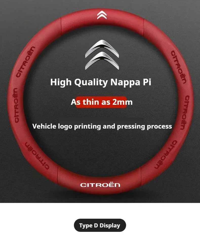 Citroen Leather Steering Wheel Cover