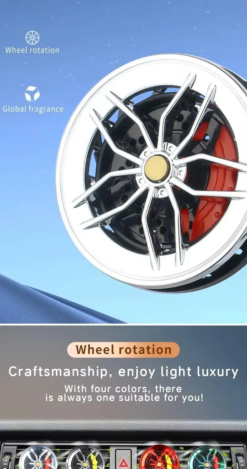 Rotatable Wheel Hub Car Air Freshener Vent Clip