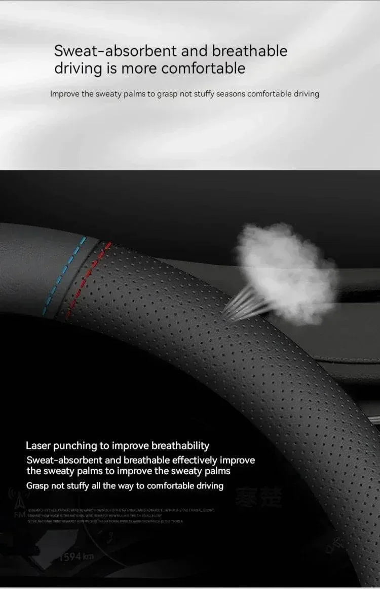 Changan Suede Leather Steering Wheel Cover