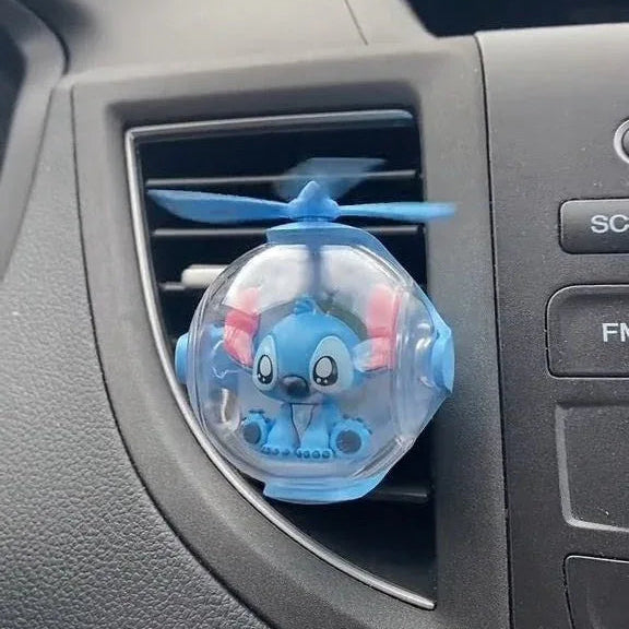 Stitch Flying Ball Car Air Freshener With LED Light