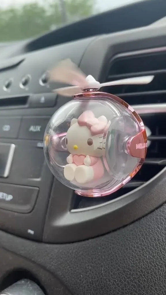 Hello Kitty & Friends Flying Ball Car Air Freshener with LED Light