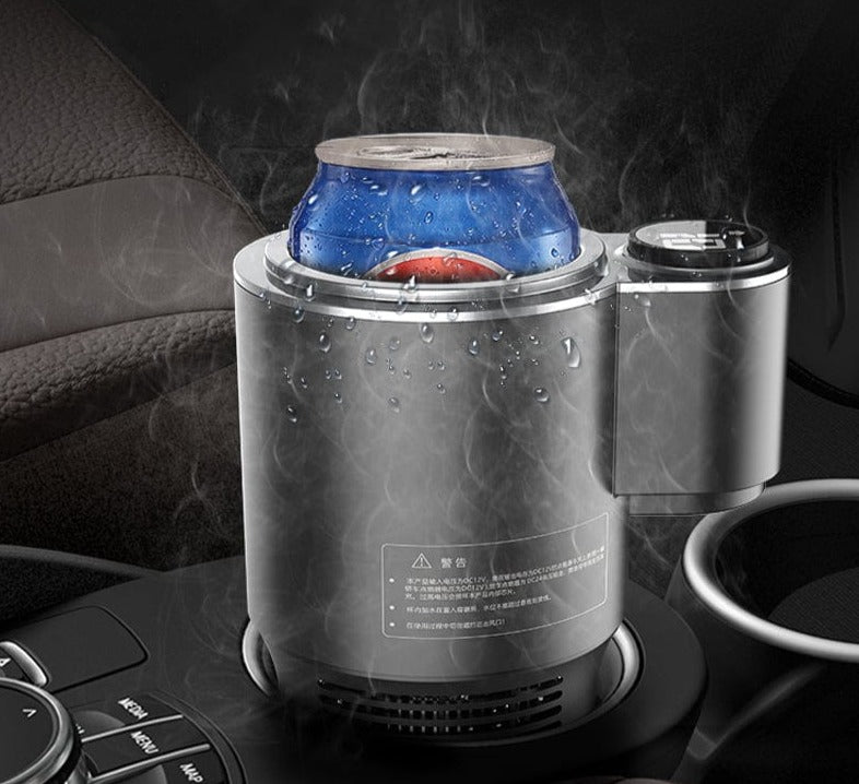 2-in-1 Smart Beverage Holder with Digital Temperature Control for Car and Home, Heating & Cooling