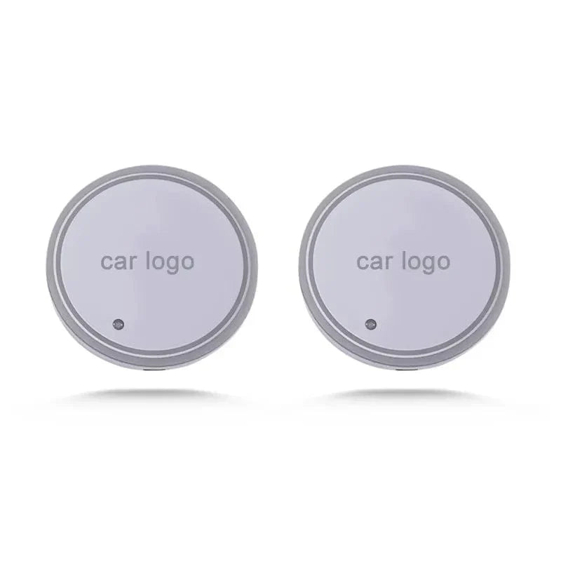 LED Car Cup Holder Lights, 7 Colors Changing USB Charging Mat Waterproof Cup Pad, LED Interior Ambient Lamp Decoration Light Car Accessories