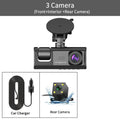 Three-Channel Car DVR HD Dash Cam