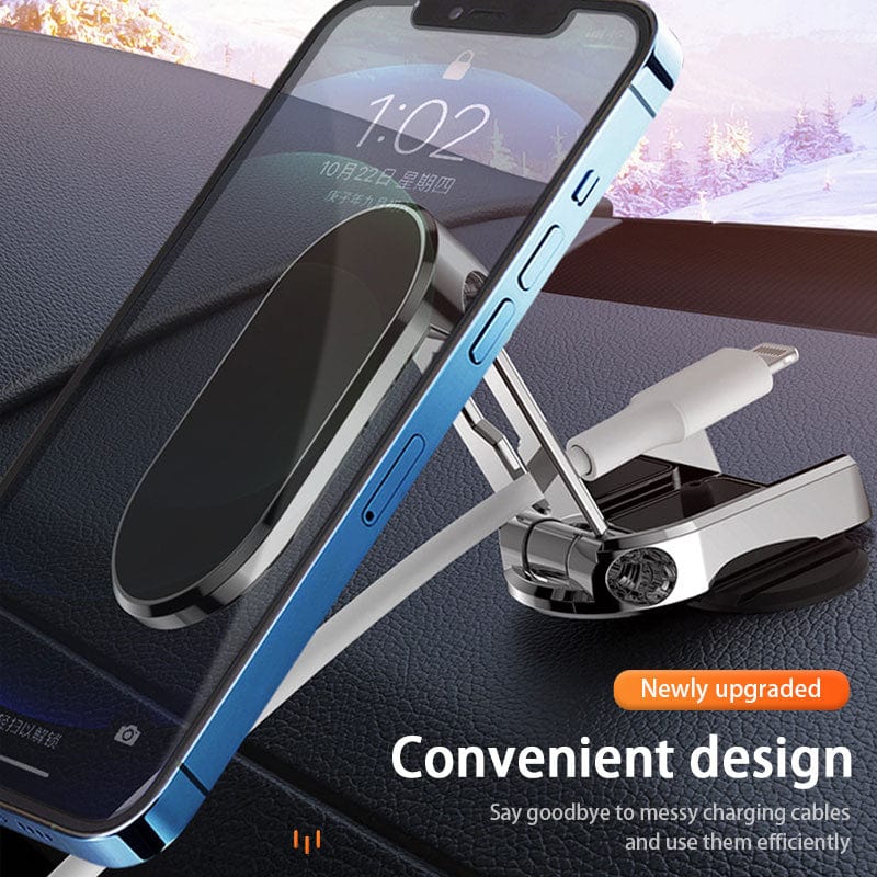 360° Rotatable Foldable Magnetic Car Phone Holder