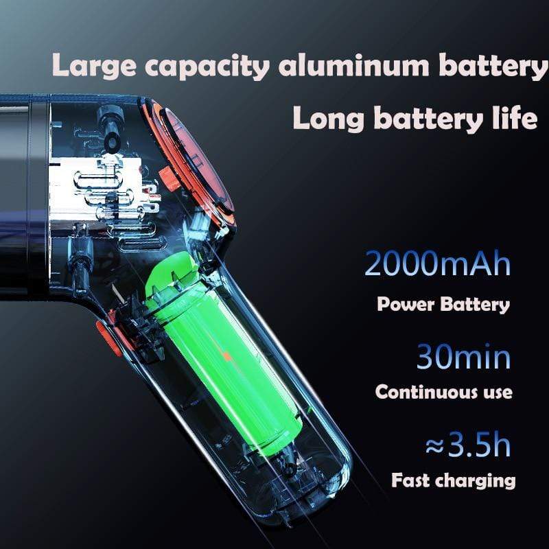 8000PA Mini Handheld Cordless Car Vacuum Cleaner with HEPA Filter