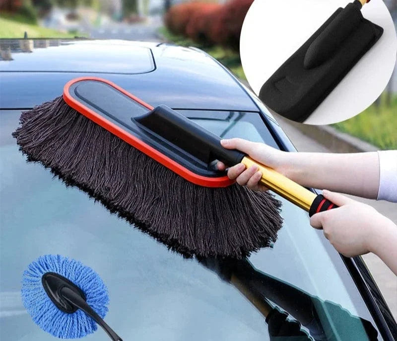 Adjustable Telescopic Microfiber Car Duster Mop Brush for Cleaning & Wash Accessories