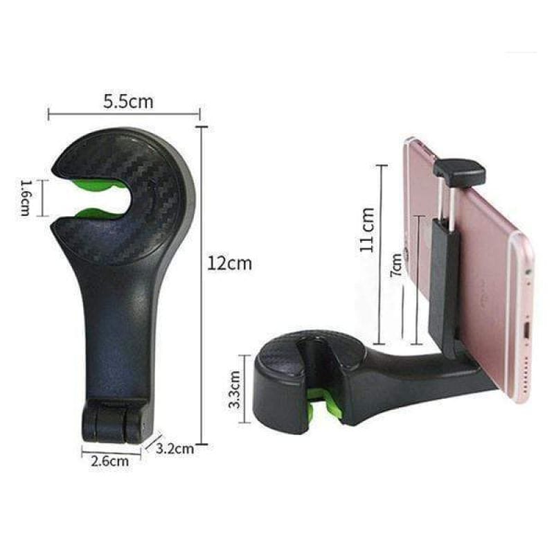 Car Headrest Hook with Phone Holder
