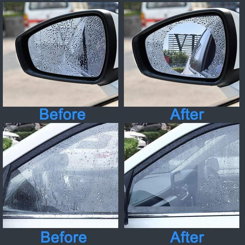 Anti-Fog Clear Film Water Repellent for Car Mirrors and Windows