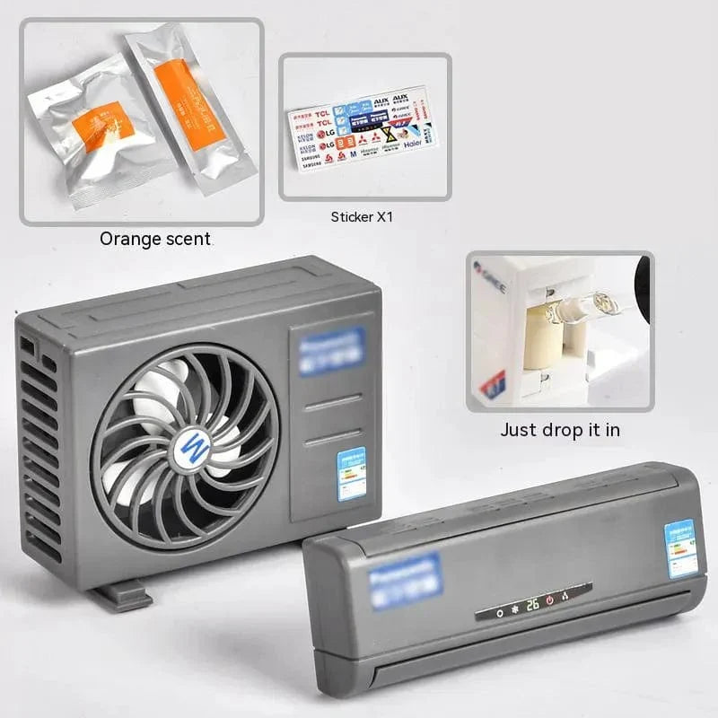 Solar-Powered Aroma Enhancer & Decorative Mini Air Conditioner