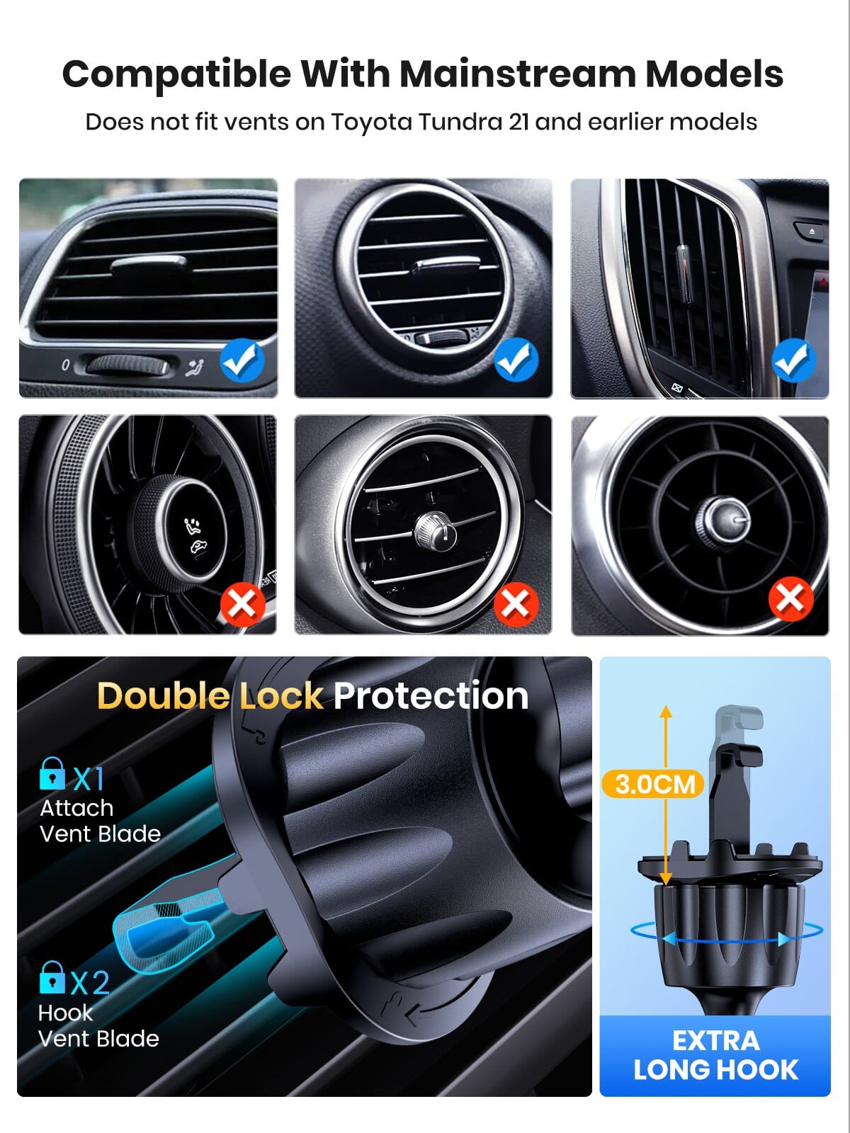 360° Rotation Magnetic Car Phone Holder