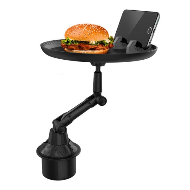 Adjustable Rotating Car Food Tray and Phone Holder