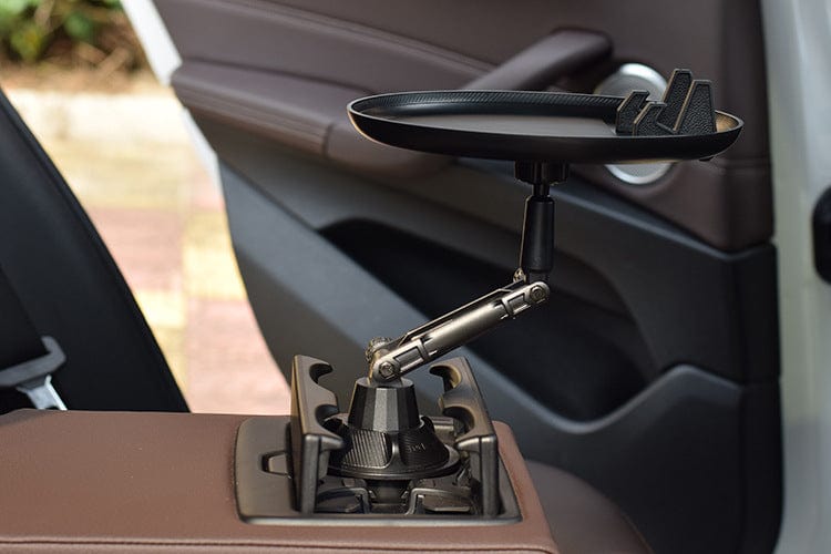 Adjustable Rotating Car Food Tray and Phone Holder