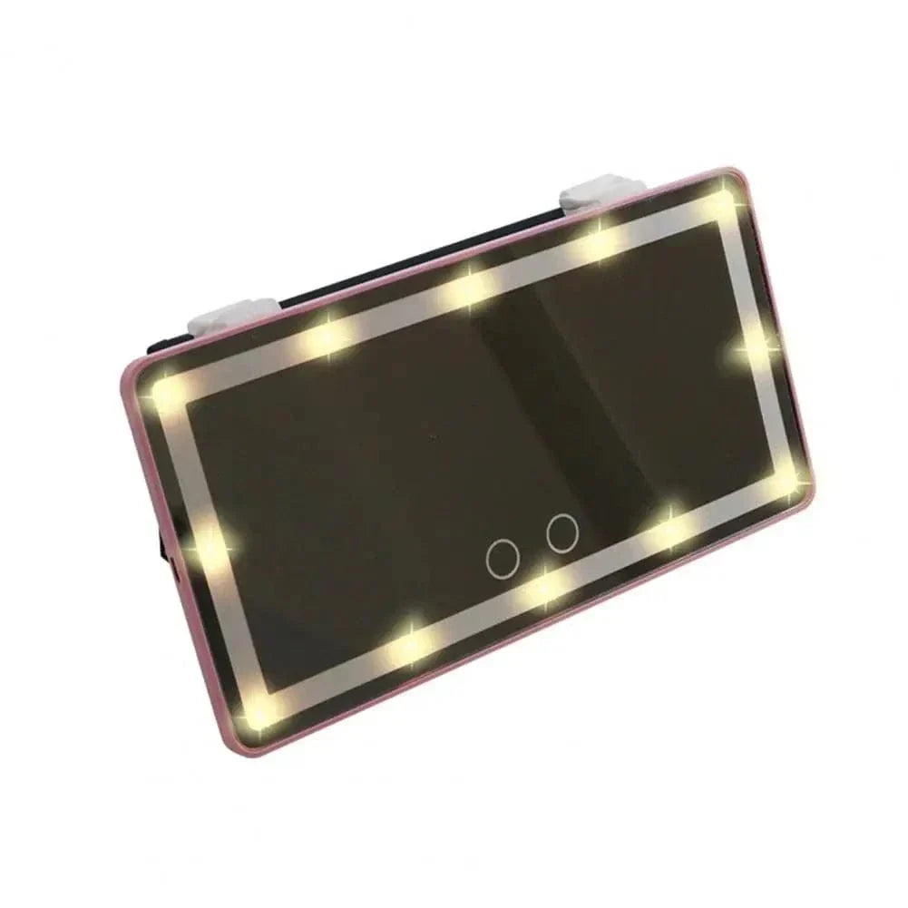 Adjustable LED Car Visor Makeup Mirror
