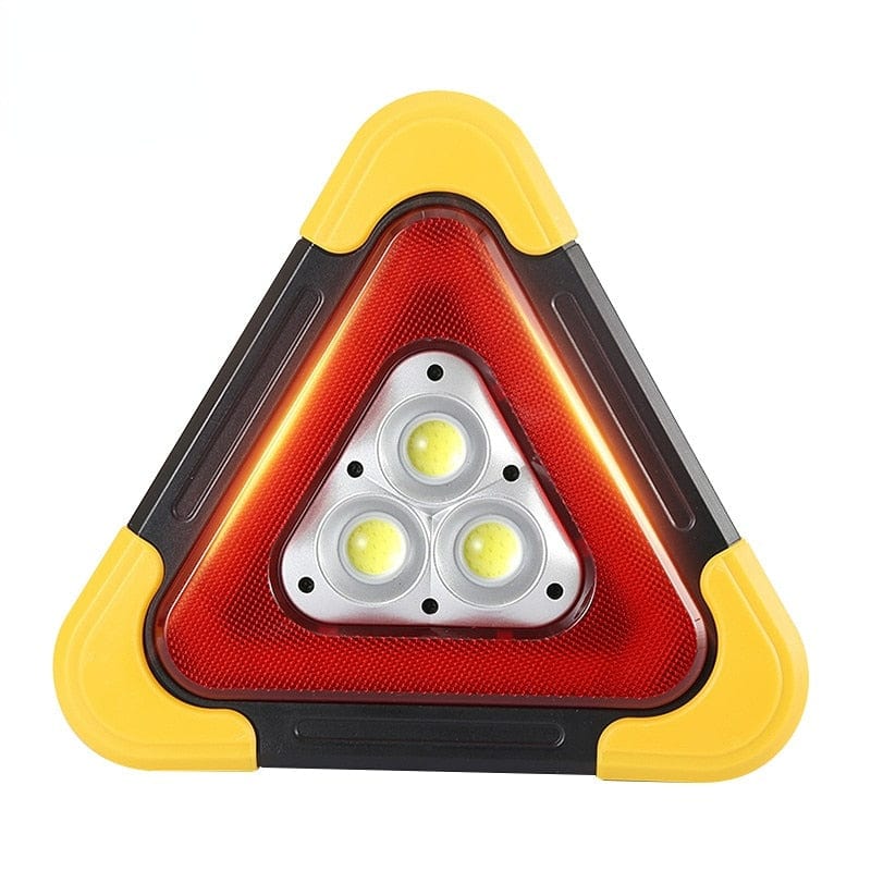 Portable LED 3-in-1 Car Emergency Safety Triangle Warning Light (USB Rechargeable + Solar)