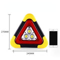 Portable LED 3-in-1 Car Emergency Safety Triangle Warning Light (USB Rechargeable + Solar)