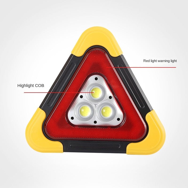 Portable LED 3-in-1 Car Emergency Safety Triangle Warning Light (USB Rechargeable + Solar)