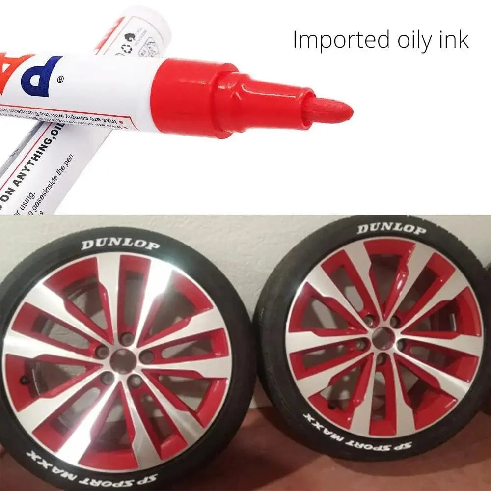 Precision Tire Marker Pens, Waterproof Permanent Paint Markers for Car Tires Lettering