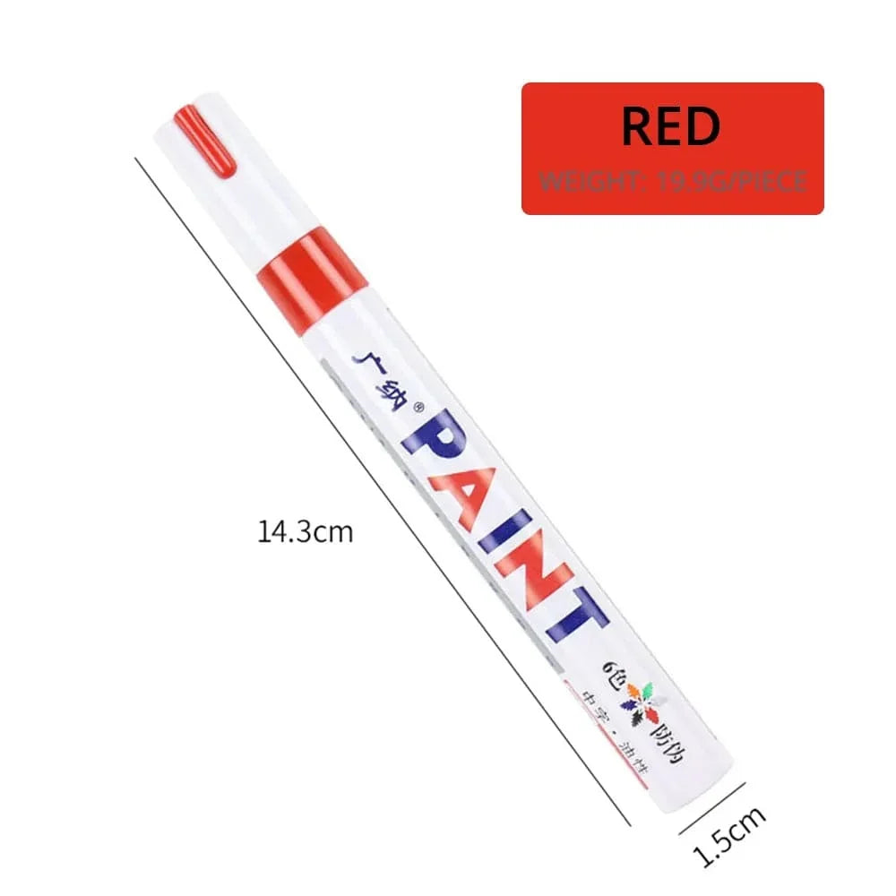 Precision Tire Marker Pens, Waterproof Permanent Paint Markers for Car Tires Lettering