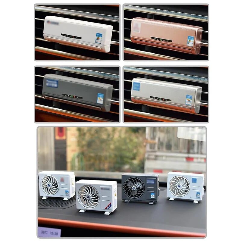 Solar-Powered Aroma Enhancer & Decorative Mini Air Conditioner