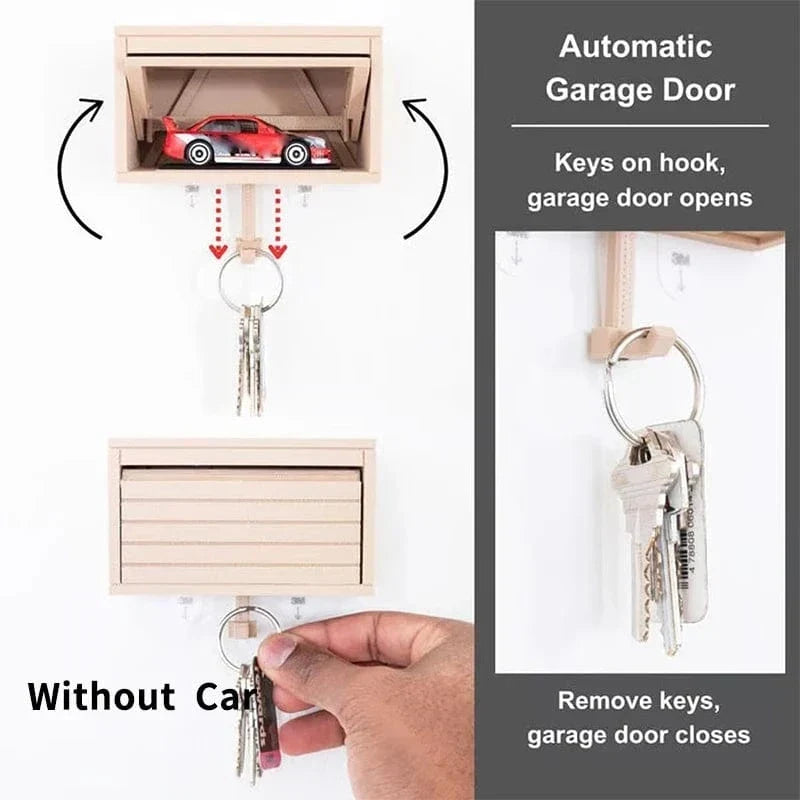 Wall-Mounted Car Garage Key Holder