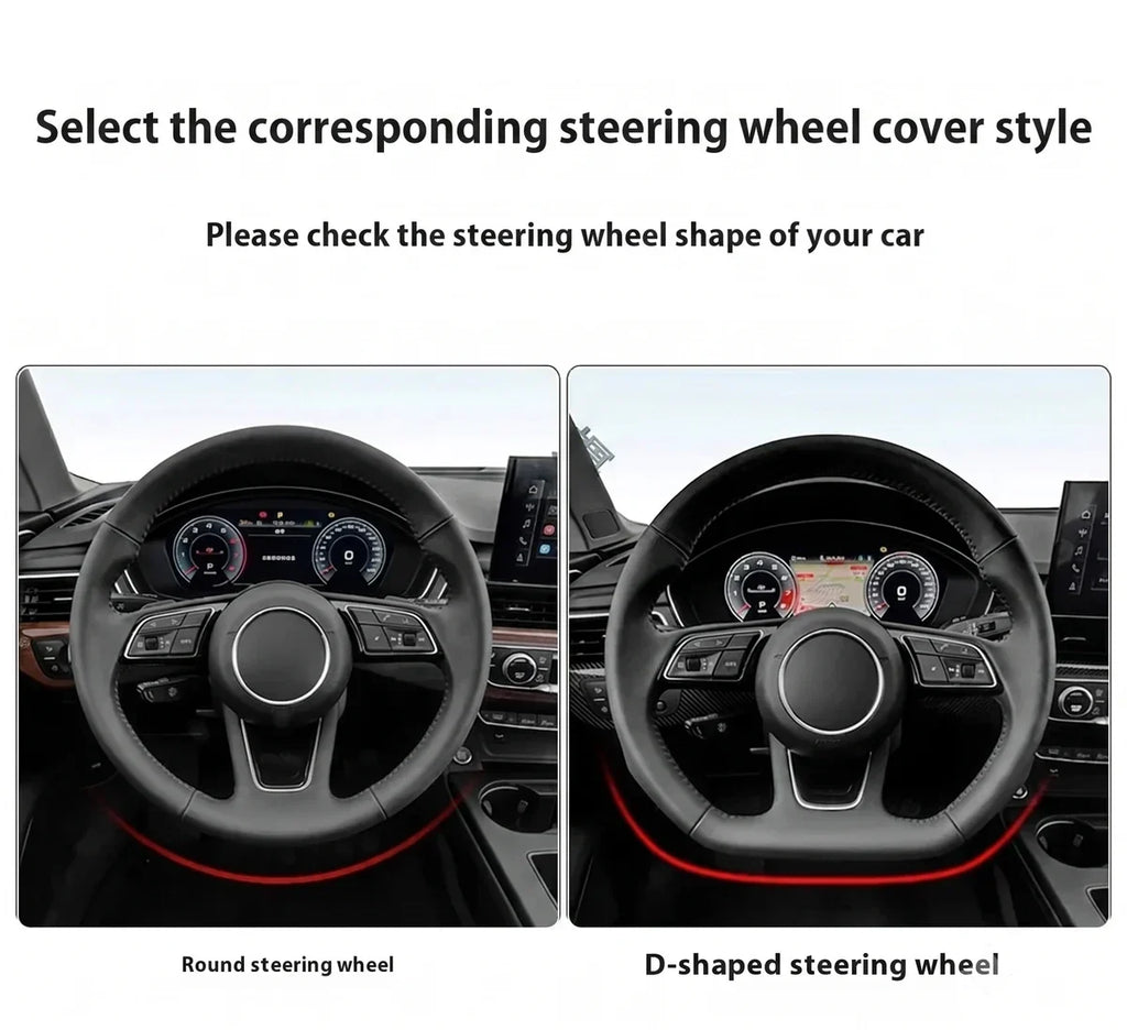 Tesla Premium Leather Steering Wheel Cover